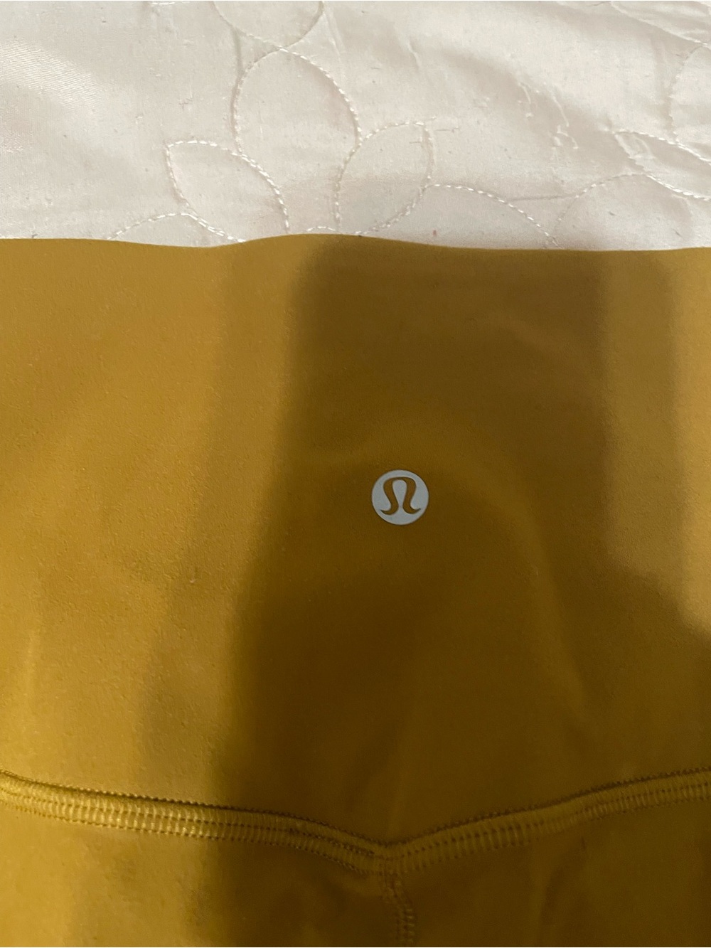 Lululemon Align High Rise Leggings Womens Large Dark Yellow Side Pockets - Picture 2 of 3